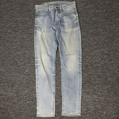 G-Star Raw 3301 Tapered Jeans Mens 30x32 Light Wash Skater
