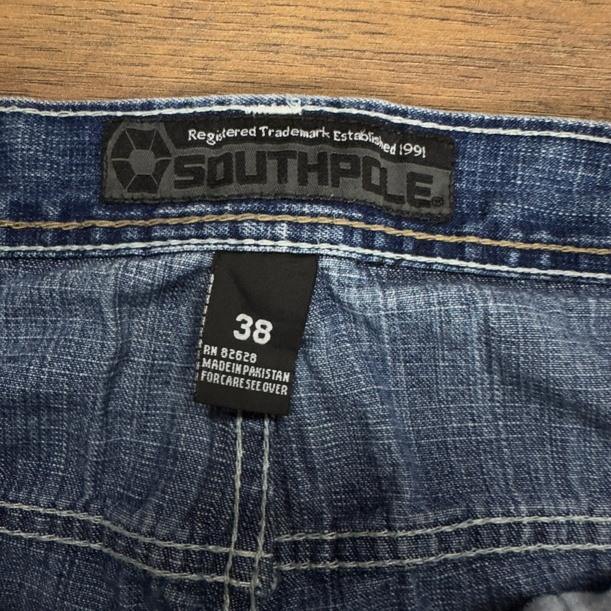 Y2K Southpole Baggy Jeans Mens 38x30 Medium Wash Wide Leg