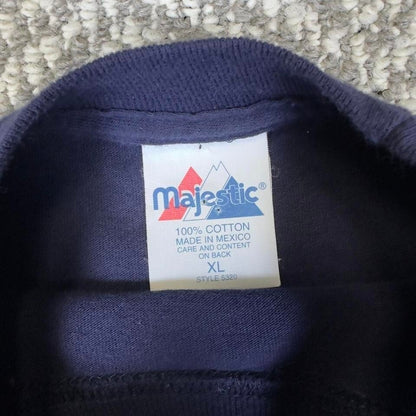 Majestic Tennessee Titans Long Sleeve Men XL Navy Cotton NFL
