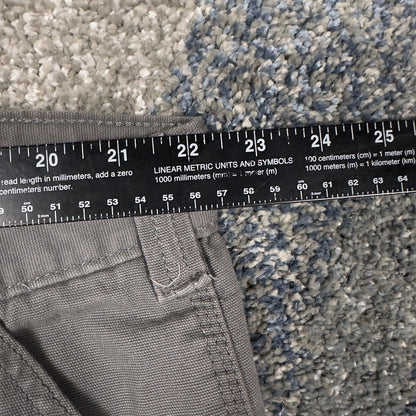 Carhartt Relaxed Fit Canvas Work Shorts Mens 44 Gray Baggy