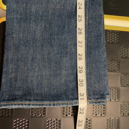 Y2K American Eagle 77 Straight Jeans Womens 6 Blue Low Rise
