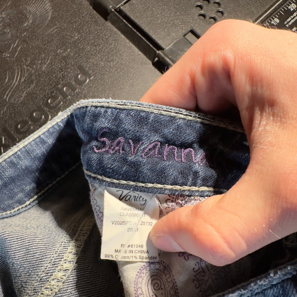 Vintage Y2K Vanity Savannah Flare Jeans Womens 25/31 Boho
