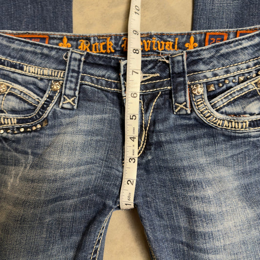 Rock Revival Bootcut Jeans Womens 27 Embellished