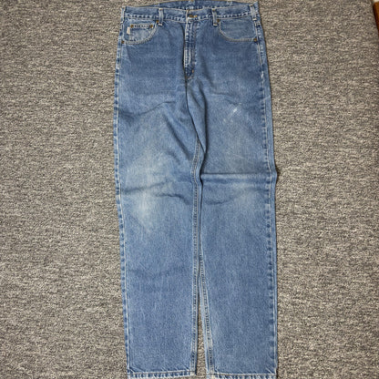 Carhartt Relaxed Fit Jeans Mens 38x36 Blue Workwear