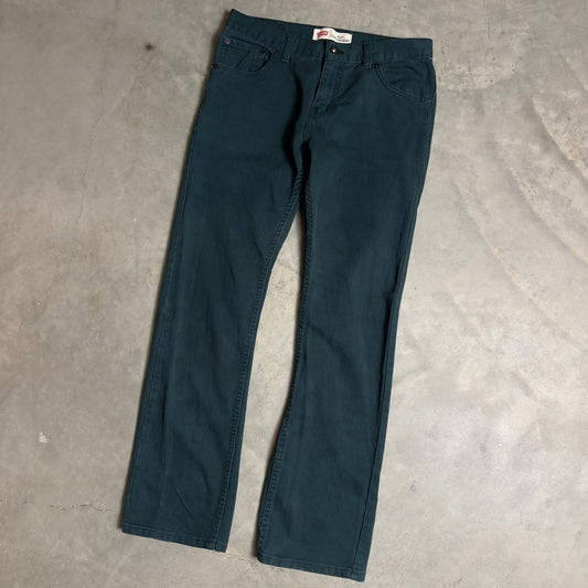 Levi's 513 Slim Straight Jeans Boys 20 Green W30x30