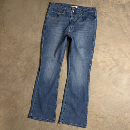 Levi's 725 High Rise Bootcut Jeans Womens 32x30 Blue
