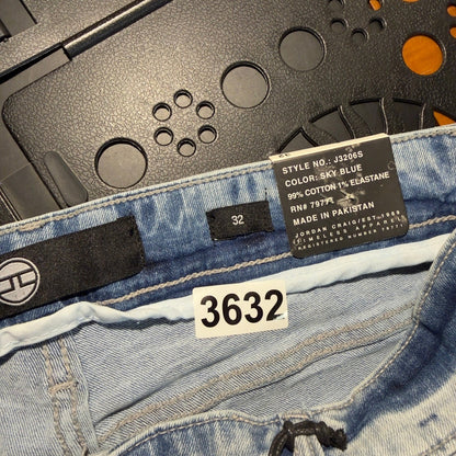 NWT Jordan Craig Denim Shorts Mens 32 Blue Baggy Streetwear