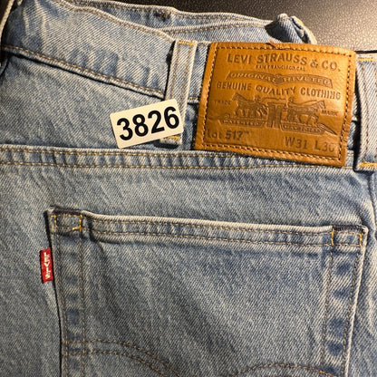 Levi's Premium 517 Bootcut Mens Western Jeans W31 L30 Light