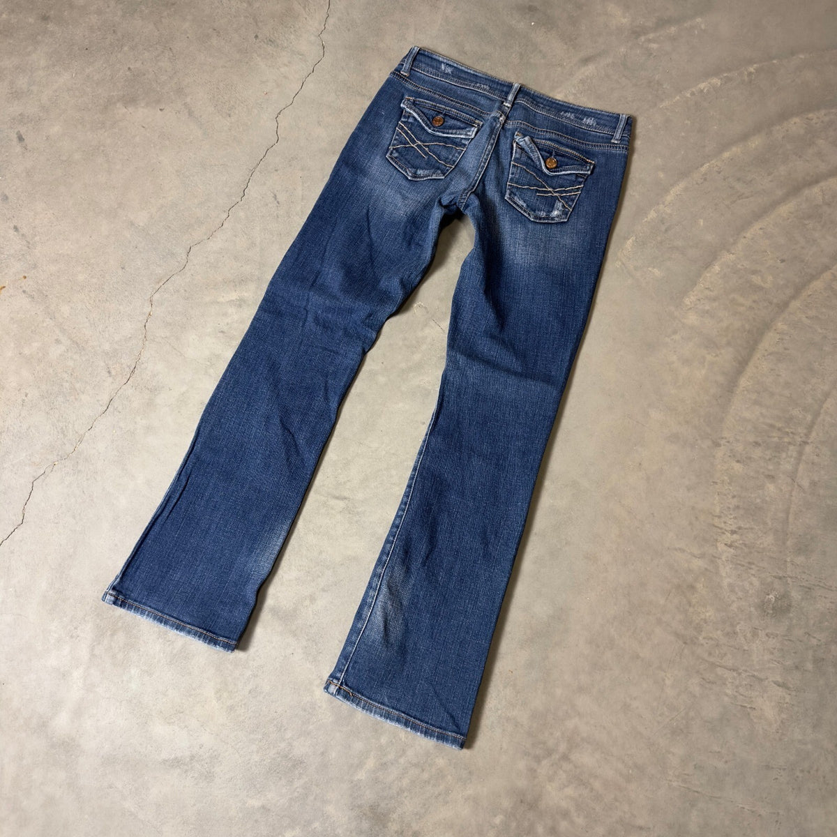 Y2K Aeropostale Chelsea Bootcut Jeans Womens 1/2 Short Low