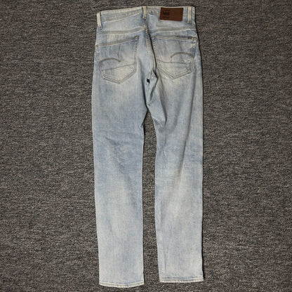 G-Star Raw 3301 Tapered Jeans Mens 30x32 Light Wash Skater