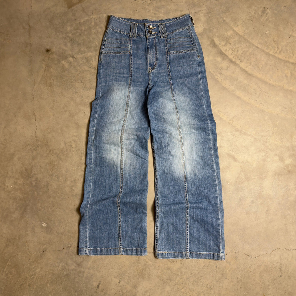 Cruel Denim Wide Leg Jeans Womens 30/9 S Blue Western Boho
