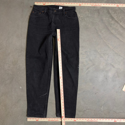 Vintage Levi's 550 Relaxed Jeans Womens 14M Black Tapered