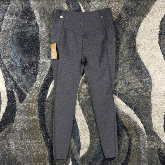 NWT Eddie Bauer Trail Tight Leggings Womens M Tall Gray UPF