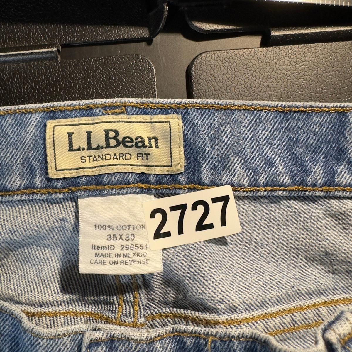 Vintage LL Bean Standard Fit Jeans Mens 35x30 Blue 90s