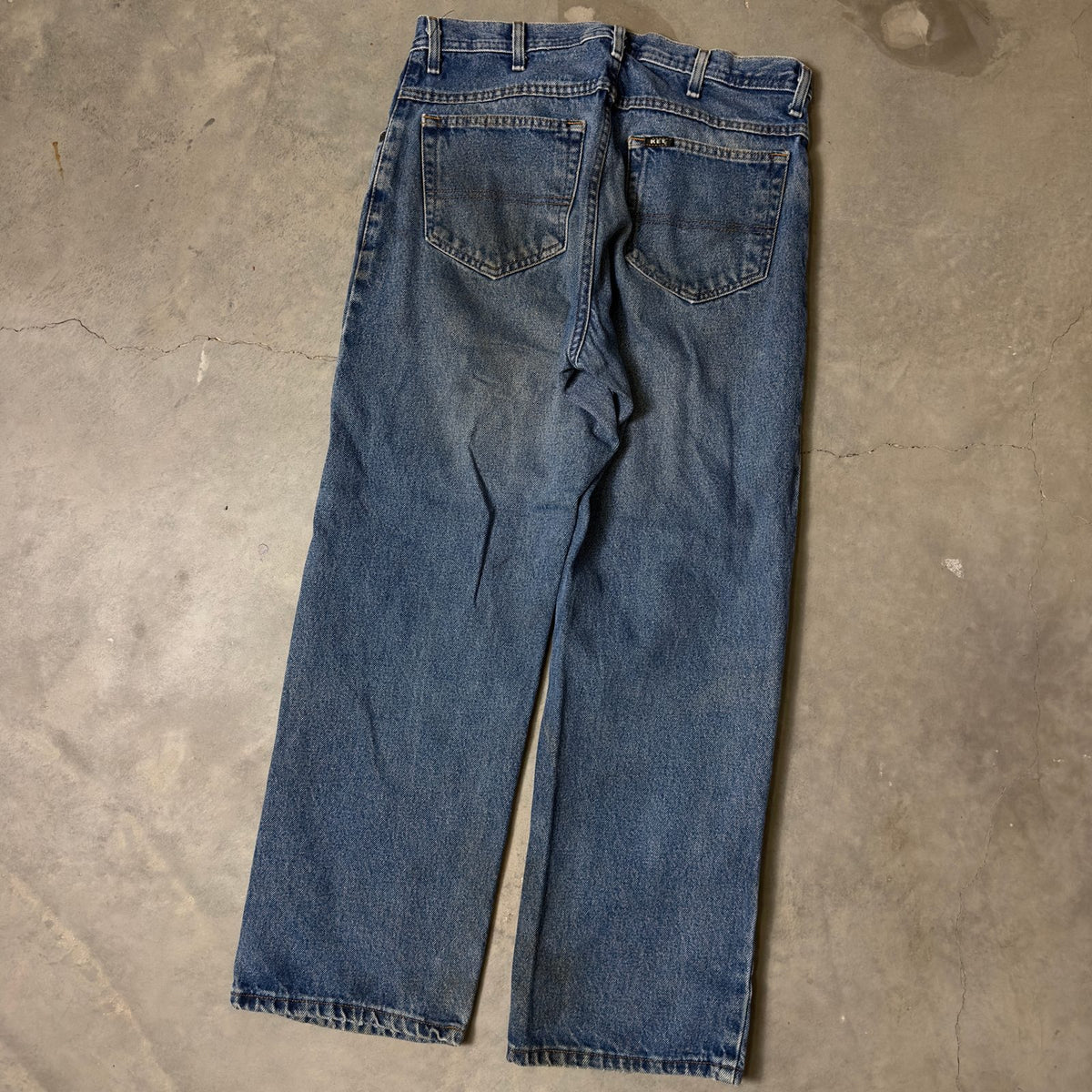 Denim Carpenter Jeans Mens 34x30 Medium Wash Baggy