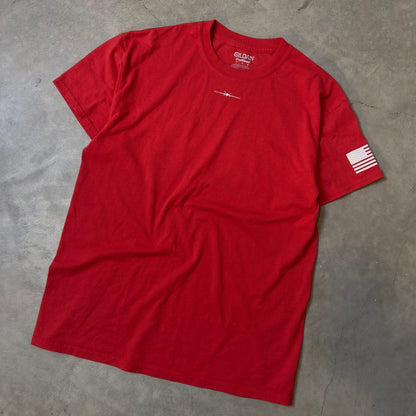 Happy Hooligans Drone Squadron Military Tee Mens M Red