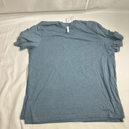 NWT Bella Canvas T-Shirt Lot of 3 Mens 3XL Blue Denim Heathered Streetwear Basic