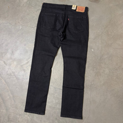 NWT Levi's 511 Slim Jeans Mens 36x32 Black Stretch