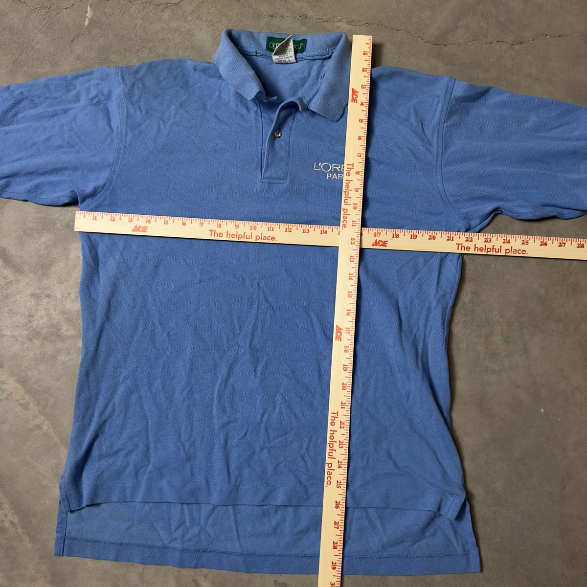 Outer Banks Loreal Paris Polo Mens Large Blue