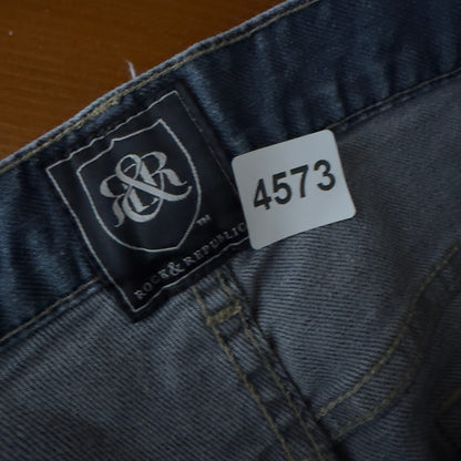 Rock & Republic Bootcut Jeans Mens 36x34 Medium Blue Wash