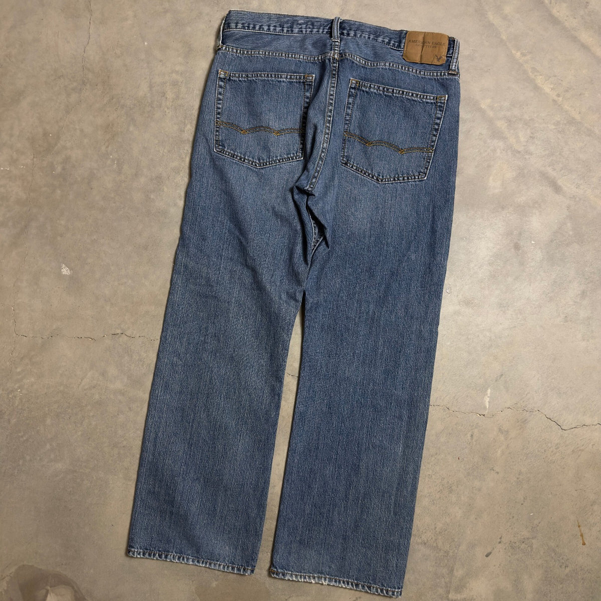 Vintage Y2K American Eagle Jeans Mens 33x30 Blue Straight