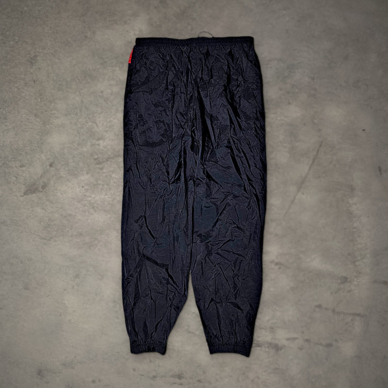 Marlboro Black Red Nylon Windbreaker Track Pants XL Baggy