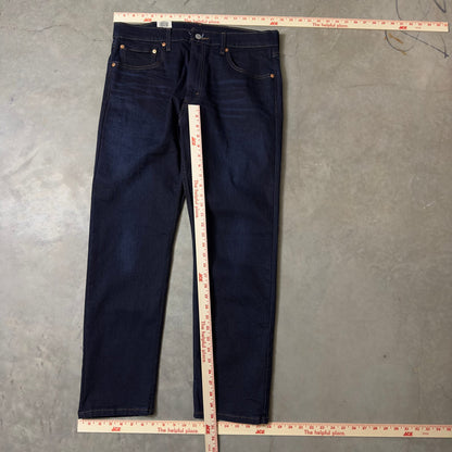 NWT Levi's 502 Taper Stretch Jeans Mens 36x30 Dark Indigo