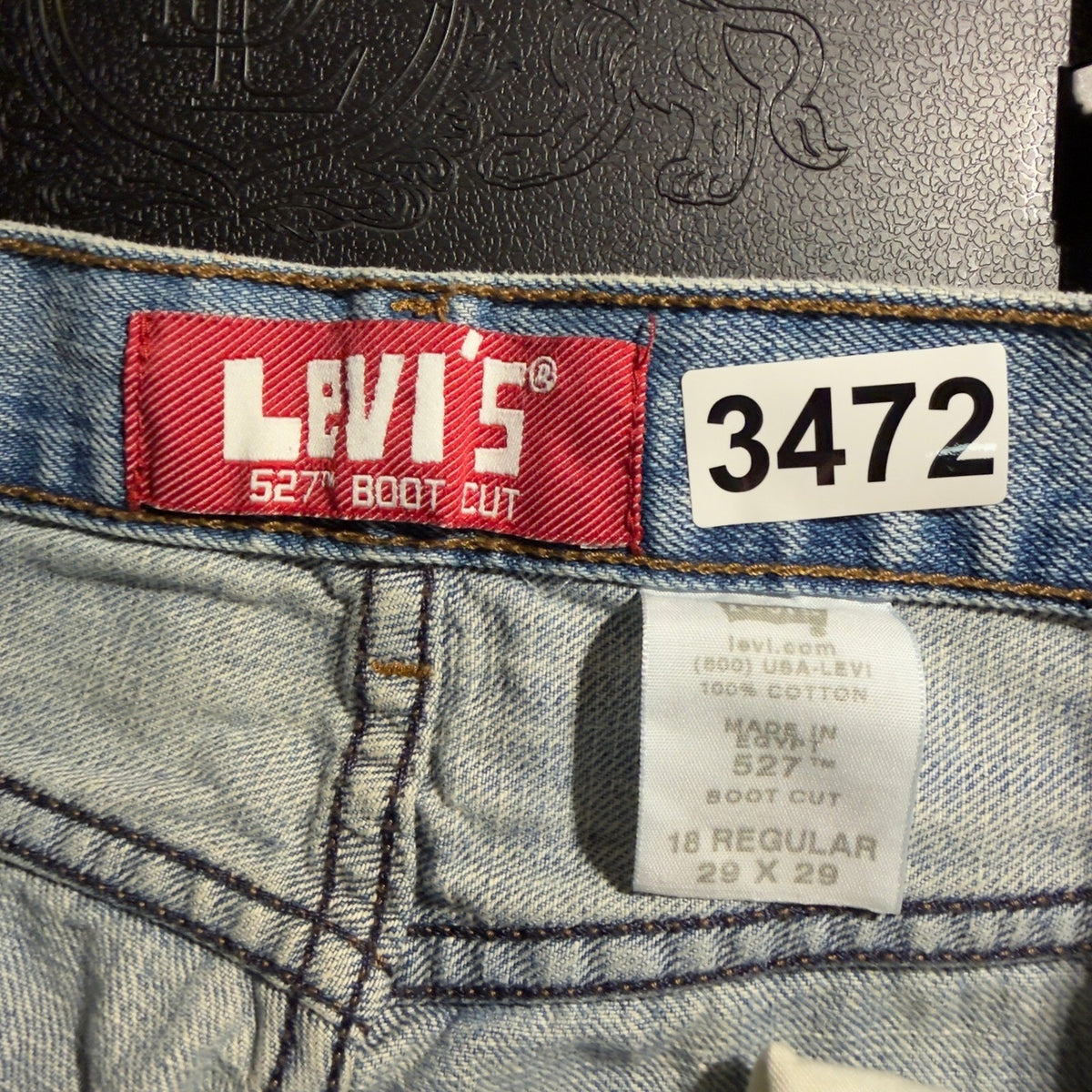 Vintage Levis 527 Bootcut Jeans Men 29x29 Light Blue