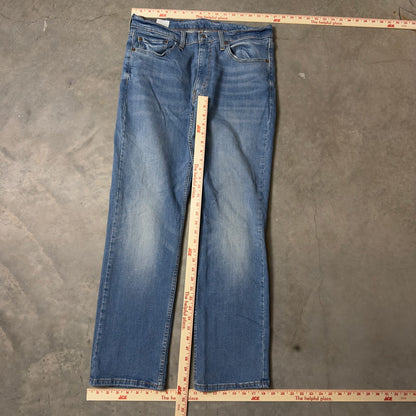 Levi's Straight Leg Jeans Mens 33x32 Medium Blue Casual
