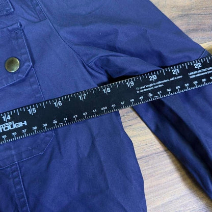 Lands' End Women's Utility Jacket Small Navy Blue Coat