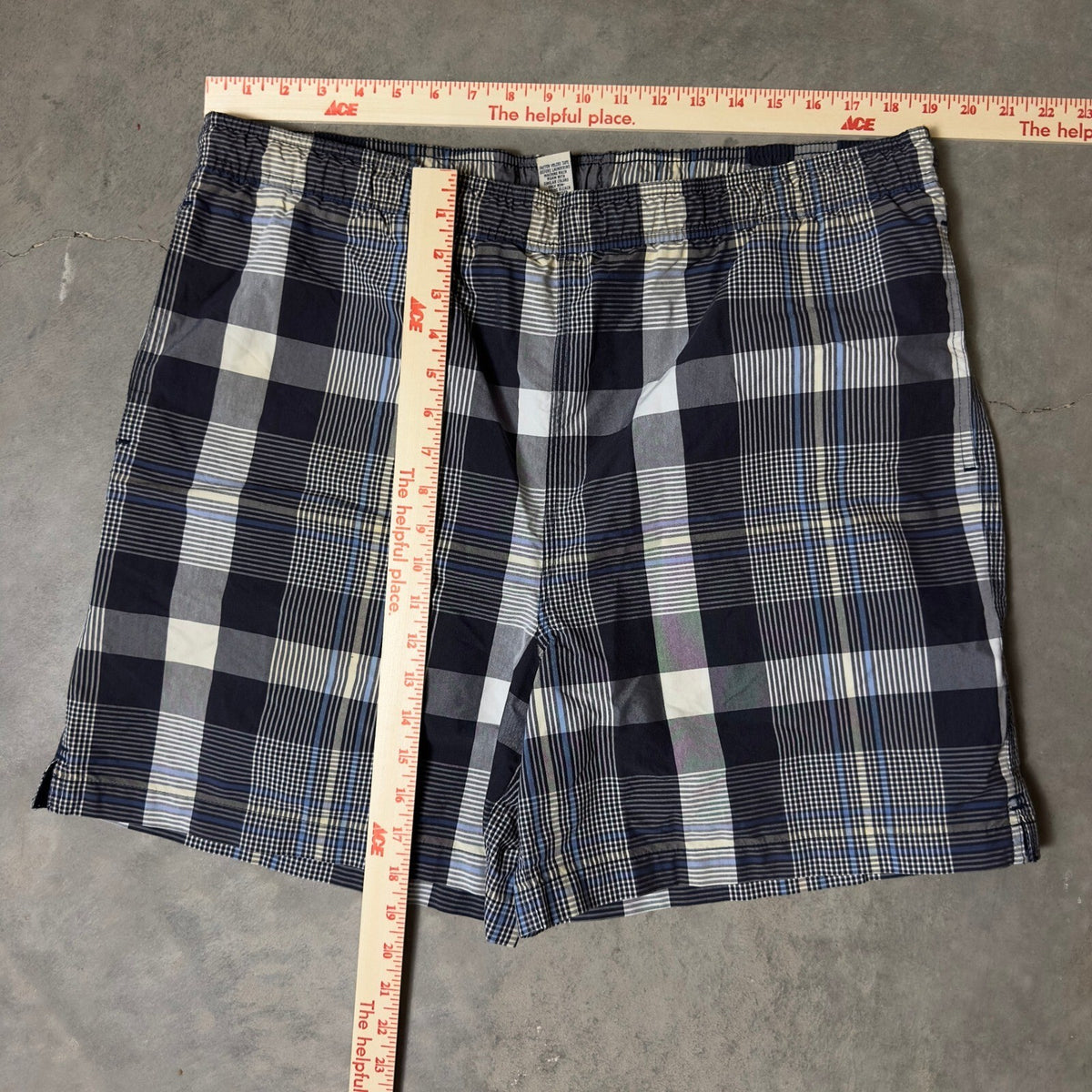 Vintage Daniel Cremieux Swim Trunks Mens L Blue Plaid