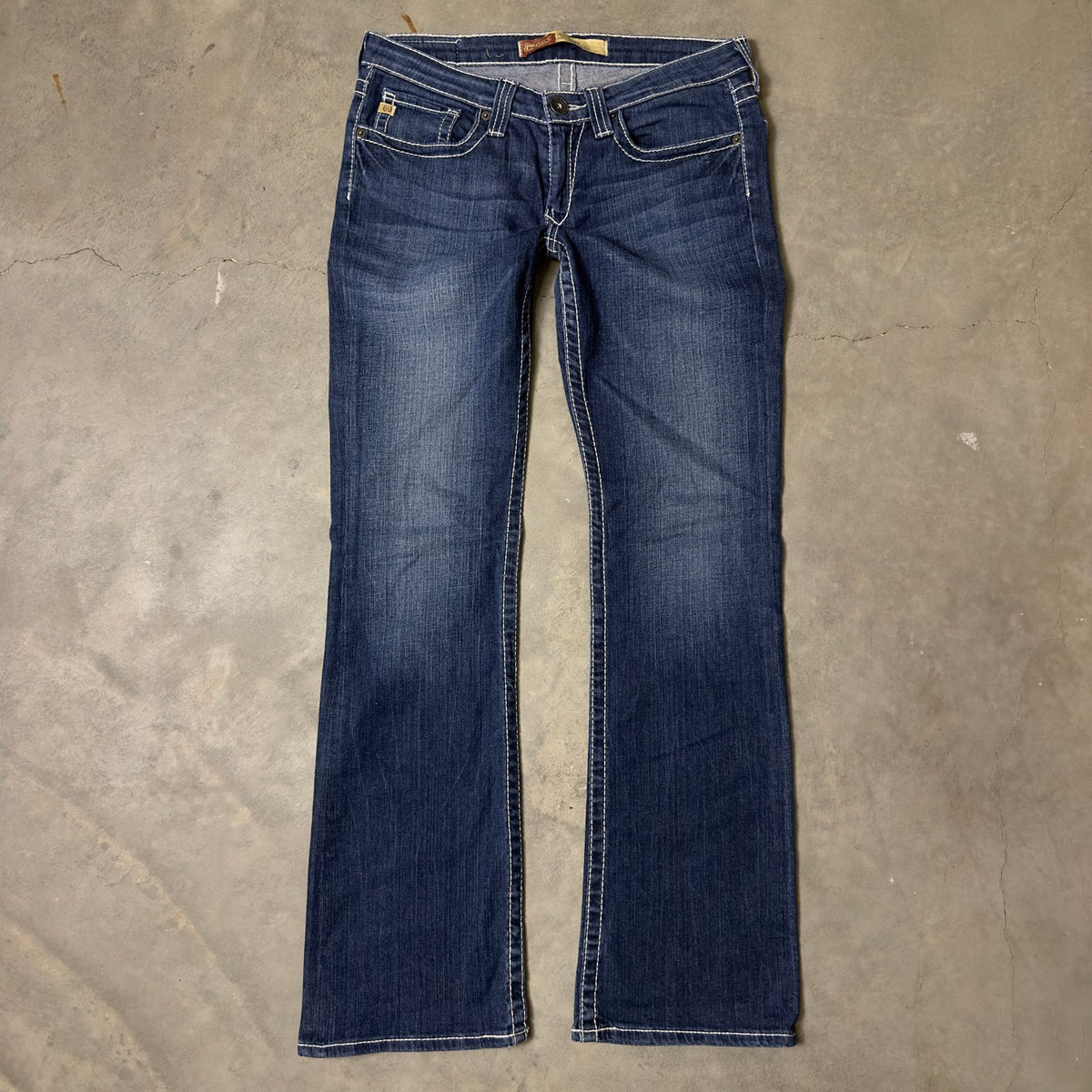 Big Star Remy Jeans Womens 30R Low Rise Dark Wash Bootcut
