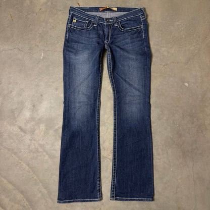 Big Star Remy Jeans Womens 30R Low Rise Dark Wash Bootcut