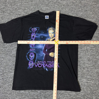 Vintage 2000 Star Trek Voyager Seven of Nine T-Shirt L