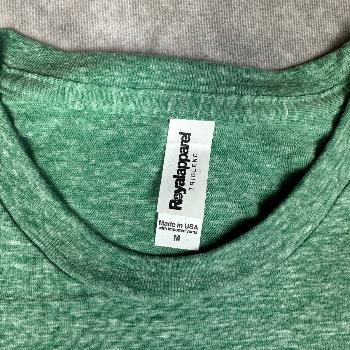 Royal Apparel Triblend T-Shirt Mens M Kelly Green Blank NWT
