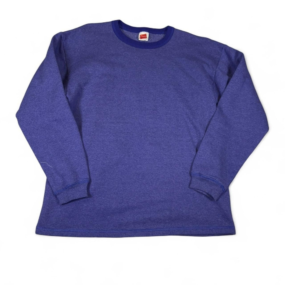 Vintage Hanes Sweatshirt Men L Purple Heathered Crewneck 90s