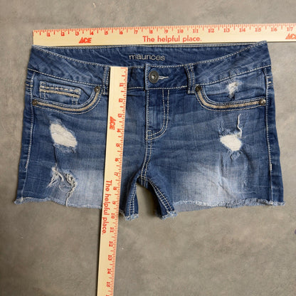 Maurices Denim Cut Off Shorts Womens 5/6 Blue Y2K