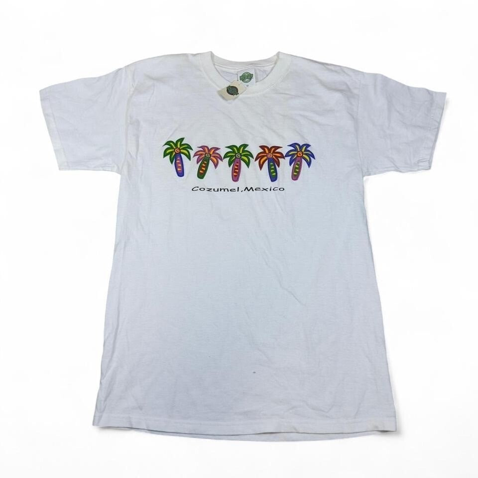 Reef T Shirt Mens M Graphic Palm Tree Mexico Souvenir Tee