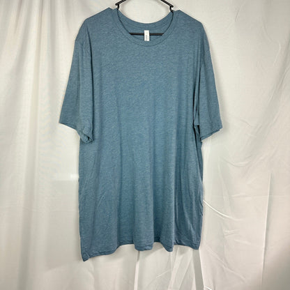 NWT Bella Canvas T-Shirt Lot of 3 Mens 3XL Blue Denim Heathered Streetwear Basic