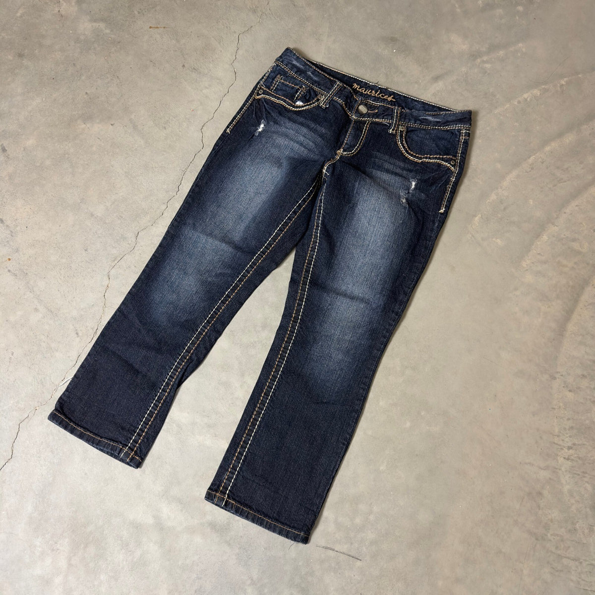 Vintage Y2K Maurices Bootcut Jeans Womens 9/10 Dark Wash