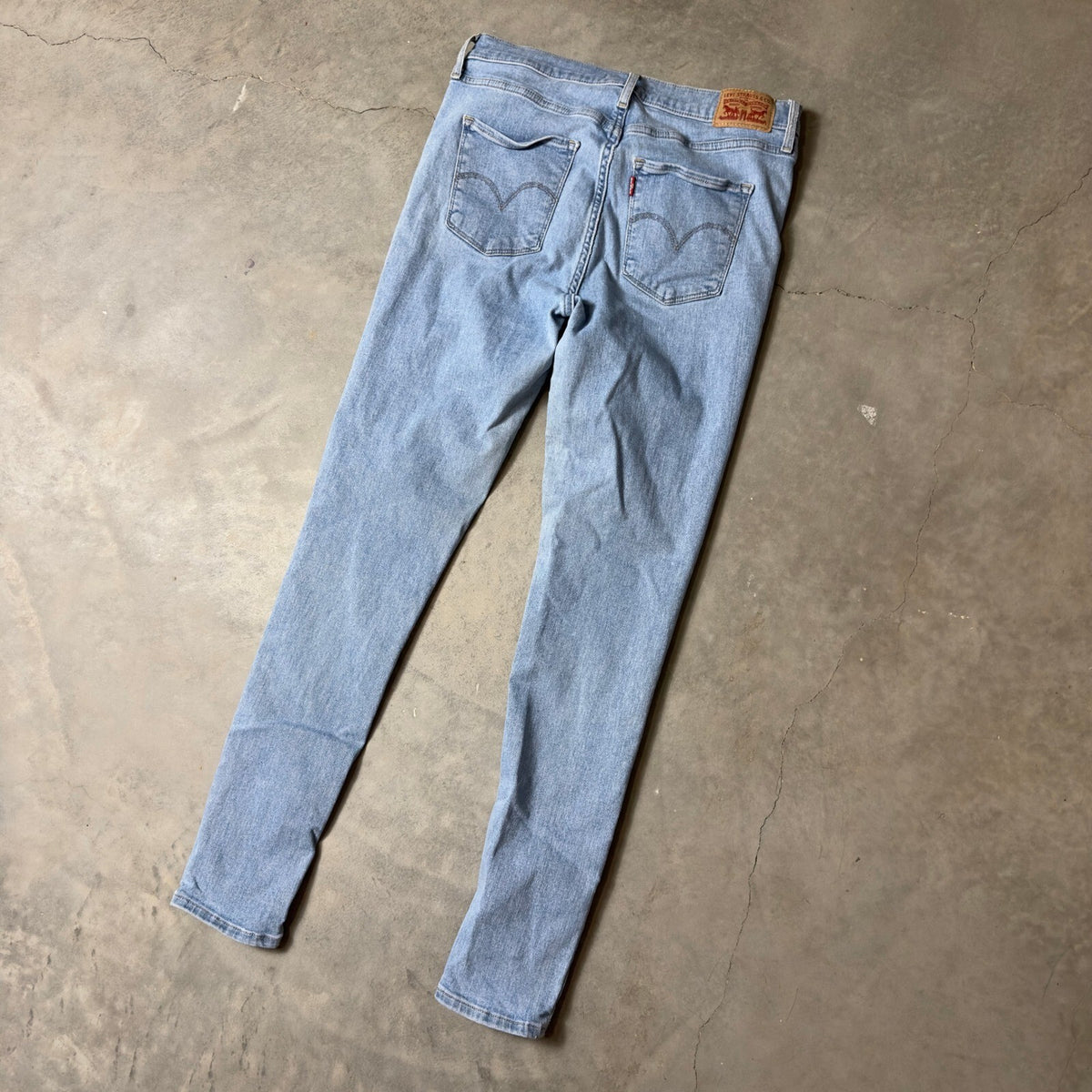 Levi's 711 Skinny Jeans Womens 29 Light Blue