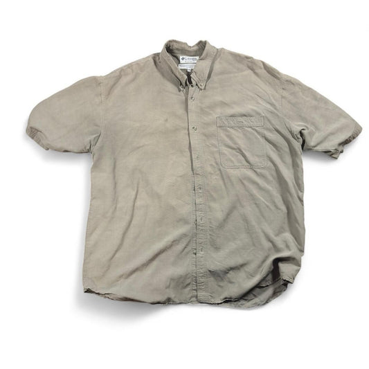 Columbia Sportswear Button Down Shirt Mens XXL Khaki