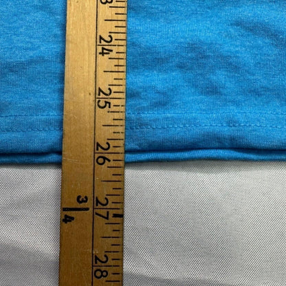Gildan Men's T-Shirt Small Blue Heavy Cotton Crew Neck Short