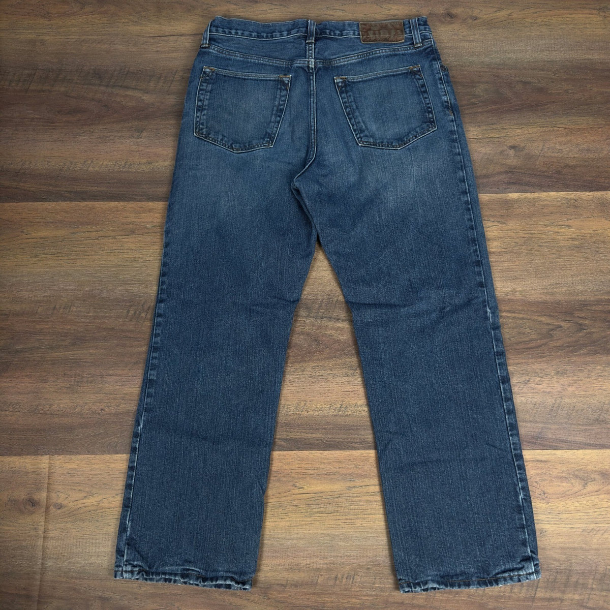 Eddie Bauer Flannel Lined Jeans Mens 33x30 Medium Wash Baggy