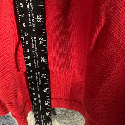Polo Ralph Lauren Mesh Polo Shirt Mens XL Red Custom Fit