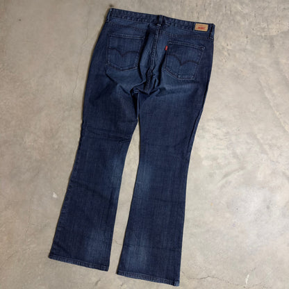 Levi's 853 Mid Rise Boot Jeans Womens 10M Dark Wash