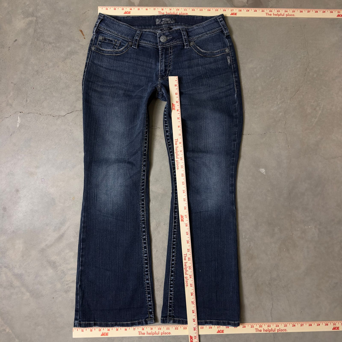 Silver Jeans Suki Surplus Bootcut Womens 31 Dark Wash