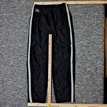 Vintage Russell Athletic Track Pants Mens S Black Baggy
