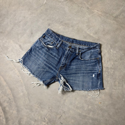 Levi's 514 Cutoff Denim Shorts Mens 33 Blue
