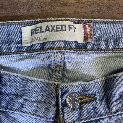 Levi's 550 Relaxed Fit Jeans 36x36 Light Wash Vintage Y2K